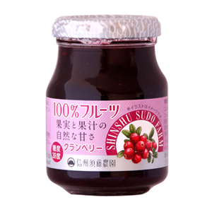 砂糖不使用 100%フルーツ クランベリー